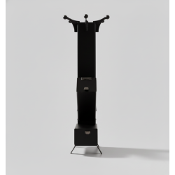 Sobă Rachetă Heavy-Duty din Tablă Groasă – Țeavă 100×100 mm, Înălțime 80 cm, Ardere Eficientă