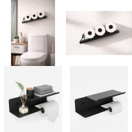 Suport hârtie igienică metalic – design decorativ