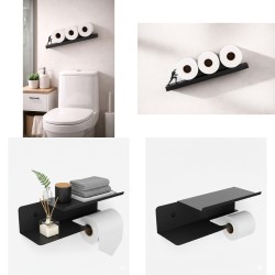 Suport hârtie igienică metalic – design decorativ