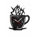 Ceas de perete metalic „Ceașcă de cafea” – design modern