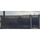 Poarta metalica fier forjat debitata laser model simplu liniar Model Autoportanta 020