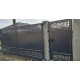 Poarta metalica fier forjat debitata laser model simplu liniar Model Autoportanta 020