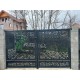 Porți metalice batante din 2 bucăți debitate laser cu model personalizat cod 024