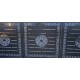 Porți metalice batante din 2 bucăți debitate laser cu model abstract personalizat cod 027