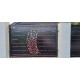 Porți metalice batante din 2 bucăți debitate laser cu model abstract personalizat cod 028