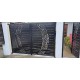 Porți metalice batante din 2 bucăți debitate laser cu model abstract personalizat cod 028